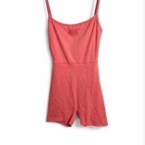 White Fox Pink One-Piece Romper XS